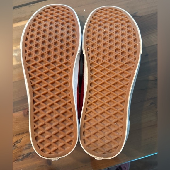 Vans Old Skool Red & White Low-Top Sneakers Size M 6 W 7.5 - Picture 6 of 7